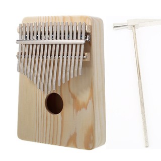 【in stock】Kalimba African musical instrument Solid wood Thumb Piano 17 Keys Finger Piano +gift