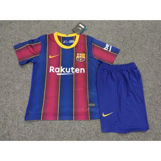 2021 ALL NEW Kids Jersey Barcelona Home Football/Soccer Jersey For 2-13 Years Unisex Tops + Pants