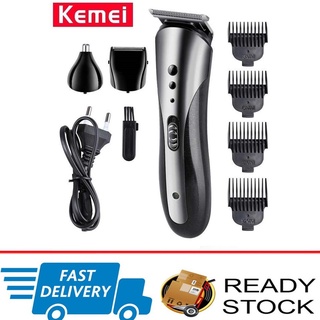 (READY STOCK MALAYSIA)KM-1407 Men Rechargeable 3 IN 1 Hair Trimmer Clipper Razor