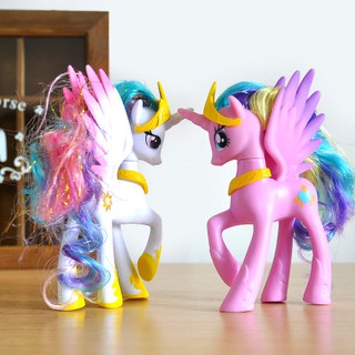 14cm My Little Pony Rarity Unicorn Figure Heart Unicorn Princess Xmas Gift