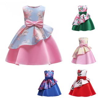 Kids Baby Girls Fashion New Summer Sleeveless Floral Princess Dress Party Dress