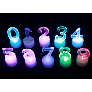 1 2 3 4 5 6 7 8 9 0 Numbers LED Night Light For Happy Birthday Wedding Decoration