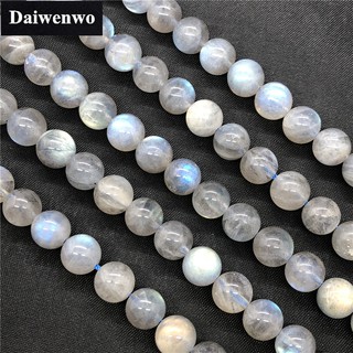 5A Labradorite Grey Blue Adularia Moonstone Beads 6/7/8/9mm Round Natural Stone 冰长月光石拉长石