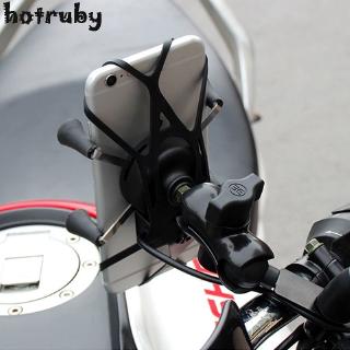 Universal X Grip Motorcycle Motorbike Phone Holder Mount Clamp + USB Fast Charge my
