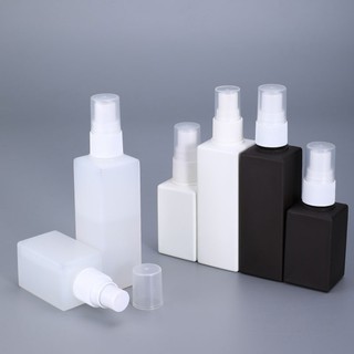 100ml/50ml Portable Square Spray Bottle Plastic Small Empty Alcohol Disinfectant