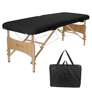 [Ready Stock] Premium 2 Section Lightweight Portable Massage Bed - Brown