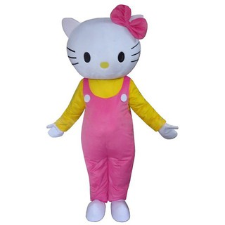 Fancytrader Pink Princess Hello Kitty Mascot Costume Cartoon Outfit Suit