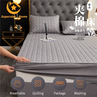 Cadar Mattress Protector Cover Fitted Bedsheet Bed cadar Fitted Sheet King/Queen/Single fitted bedsheet Stock in Malaysi