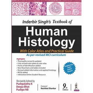 Inderbir Singh's Textbook of Human Histology, 9th Edition