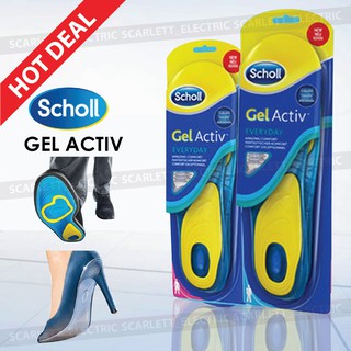 Scholl Gel Active Everyday Woman Man Insoles Comfort Shoes Heels Pads