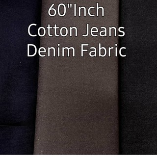 60"Inch Cotton Denim Jeans Fabric, Suitable for making Jeans Trousers, DIY Bag, Jacket & Apparel Clothes.