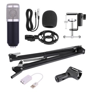 Professional Condenser Microphone for computer Audio Studio Microphone stand Set (1)