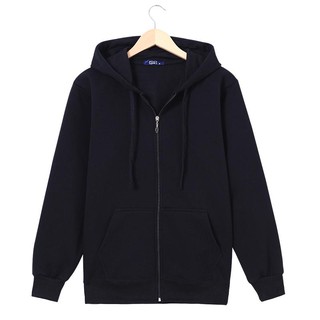 【ready stock】Men's cardigan hoodie youth loose plus-size jacket sports casual