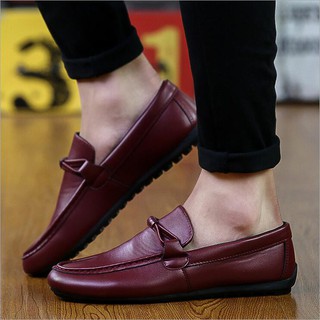 Daily Men's Leather Driving Shoes Casual Slip-Ons & Loafers