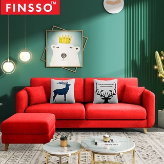 FINSSO: ROSELYN FREE Stool & Pillow 2 Seater Sofa Home & Living Room Furniture