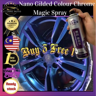 🔥READY STOCK🇲🇾【Galaxy】Nano Gilded Series 纳米镀金 {彩金世家} Ez chrome Aerosol spray paint,can removal,Magic DIY colour (1)