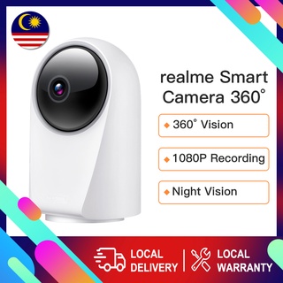 [In Stock] realme Smart Camera Cam 360° 1080P FHD Video Recording Webcam Web Cam Supports to 128GB Memory Card AI Motion