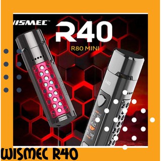 Original Wismec R40 40w Pod Mod Starter Kit 3ml Cartridge 1700mAh Battery 4.9