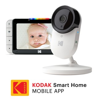 Kodak Cherish C520 Smart Video Baby Monitor 5" HD Display Hi-Res Camera/2-Way Audio/Ir Night-Vision & Remote Zoom