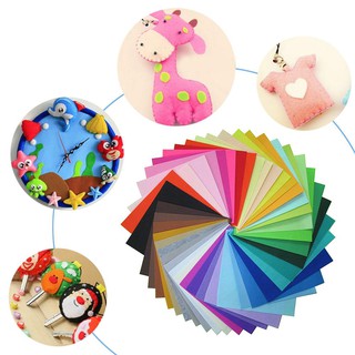 40pcs Non-Woven Polyester Cloth DIY Crafts Felt Fabric Sewing Accessories@Dem