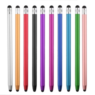10colors Round Dual Tips Capacitive Touch Screen Pen Dual Heads Ends Metal Stylus Pen for Mobile Phone Smartphone Tablet PC