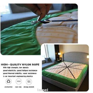 Adjustable Elastic Band Fastening Fixing Household Mattress Sofa 6 Sides Anti Slip Bed Sheet Clip