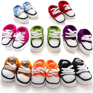 Baby Newborn Soft Sole Crochet Leisure Sock Shoes Booties Boots 0-10M