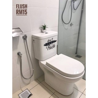 Toilet (flush) sticker.