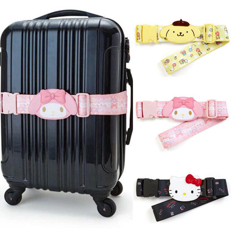 Sanrio Original Hello Kitty Melody Pompompuritin Luggage belt Case Reinforcement Belt