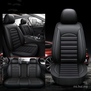 PU Leather Car Seats Cover 5 Seats Fit Proton Bezza Saga X70 Wira Perodua Axia Myvi Viva Alza Vios Honda Jazz