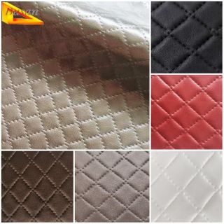 Ready Stock Lattice PVC Leather Systhetic Fabric Faux Leather Leatherette For Sewing Bag Clothing Sofa Car Material DIY