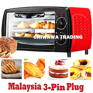 【Malaysia 3-Pin Plug】12L Large Capacity Electric Toaster Oven Breakfast Machine / Ketuhar