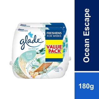 Glade Scented Gel Ocean Escape 180G Twinpack