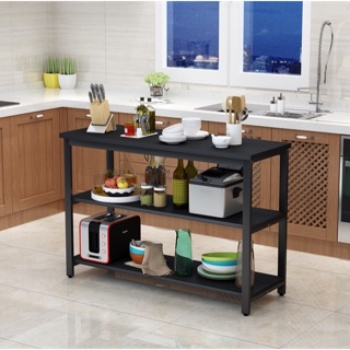 Scandinavian Kitchen island / Almari dapur kitchen rack cutting table microwave oven rack kitchen kabinet