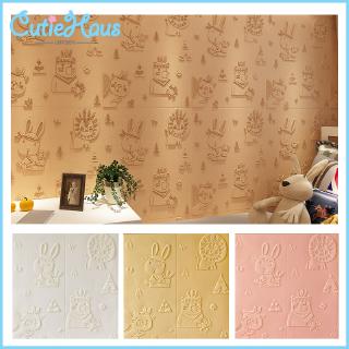 Ready Stock 🔥 Cutiehaus Kids Bedroom 3D Wallpaper Nursery Waterproof Wall Sticker (1)