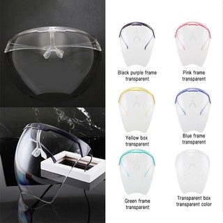 New Style Outdoor Transparent Face Sheild Protective Full Face Mask Fashion Sport High-quality PC ProtectiveFace Shiled Reuseable & Washable (1)