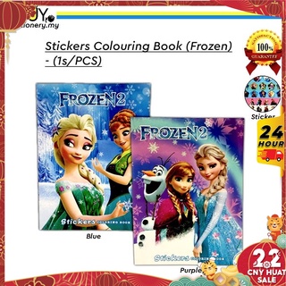 Frozen Sticker Kids Colouring Book for Kids - (1s/PCS)[SpendRM70forFreeGift] Buku Warna Pelekat Frozen Karton Buku Kanak