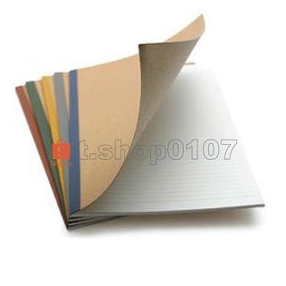Muji Style Notebook / Planted Wood Paper Ruled B5 Notebook 5 Pcs One Set / Lined Paper / 植林木不易透色笔记本横线条