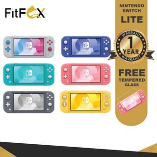 Nintendo Switch Lite Console with Free Installed Tempered Glass (1 Year Maxsoft/ Nintendo Official Warranty)