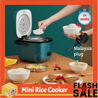 (Malaysia Plug) Buy 1 Free 3 Mini Rice Cooker 1.2L Cooking Pot 1-2 People Rice Cooker Multifunctional Steaming Racy Z