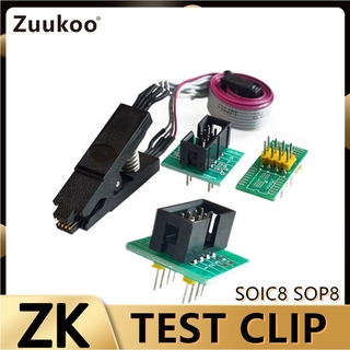 SOIC8 SOP8 Test Clip For EEPROM 93/25 /24Cx in-Circuit Programming + 2 Adapters