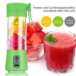 380ml USB Rechargeable Juicer Cup Bottle Citrus Blender Fruit Milkshake Smoothie