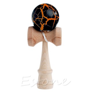 Hot Crack Pattern Paint Toy Bamboo Kendama Best Wooden Educational Toys Kids