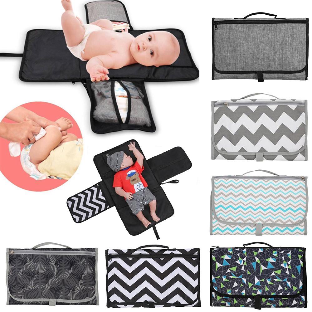 🌻zesgood🍓Multifunction Portable Diaper Changing Bag Pad Folding Bag Baby Changing Mat
