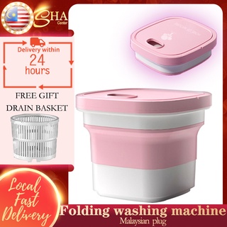 SHA NJ815 Mini Foldable Washing Machine Portable Mini Folding Washing Machine Lightweight Travel Laundry Washer迷你洗袜子内衣裤