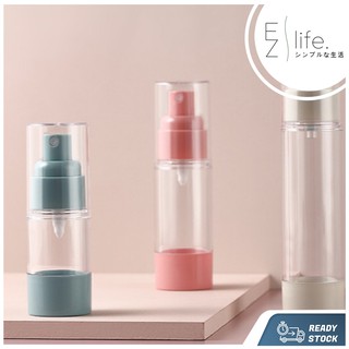 Vacuum Design Empty Bottle 15ml 30ml 50ml Nordic Color Travel Transparent Plastic Lotion Perfume Atomizer Empty Tube (1)