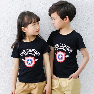 3-10Y Kids Clothes Tops Printed Baby Girls Boys T-shirt Short Sleeve Summer Children Clothing