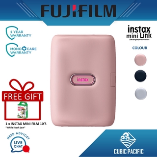 Fujifilm Instax Mini Link Smartphone Instax Printer with Bluetooth Photo Printing [Free Fujifilm Instax Mini Film]