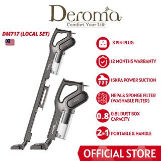 Deroma Deerma DM717 Vacuum Strong Suction Hepa Filter Sweeper - Grey