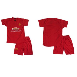 Lenrick Boy Soccer Jersey Uniform Kids Football Shirt Short Manchester United